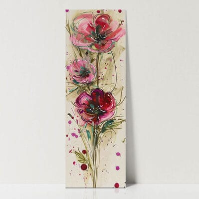 Quadro con fiori su tela moderna, decorazione murale elegante per soggiorno e camera da letto - Arredi Murali.