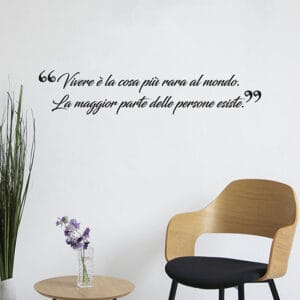 La tua frase per decorare la parete con personalità
