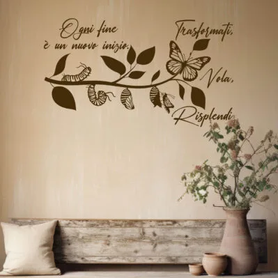 farfalle decorazione adesiva da parete