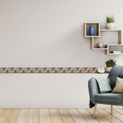 Greche decorative adesive per pareti eleganti e facili da applicare in ogni ambiente della casa.