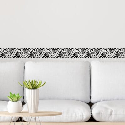 Personalizza le tue stanze con greche decorative adesive per pareti disponibili in 15 colori diversi.