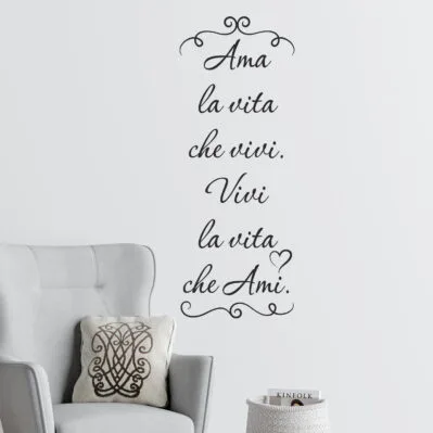 INDIGOS UG Adesivo Murale Bianco 60x32 Cm | Decalcomania A Parete Con Farfalle E Fiori Per Soggiorno E Cucina - 3