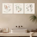 ZMDFXE Set di quadri da bagno, 4 pezzi, in bianco e nero, da donna, alla moda, divertente, senza cornice (40 x 60 cm x 4