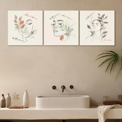 WADBTP Quadro Su Tela Senza Cornice – Mucca Delle Highland In Vasca Da Bagno – 40x60 Cm, Decorazione Murale Per Bagno, Soggiorno, Camera Da Letto