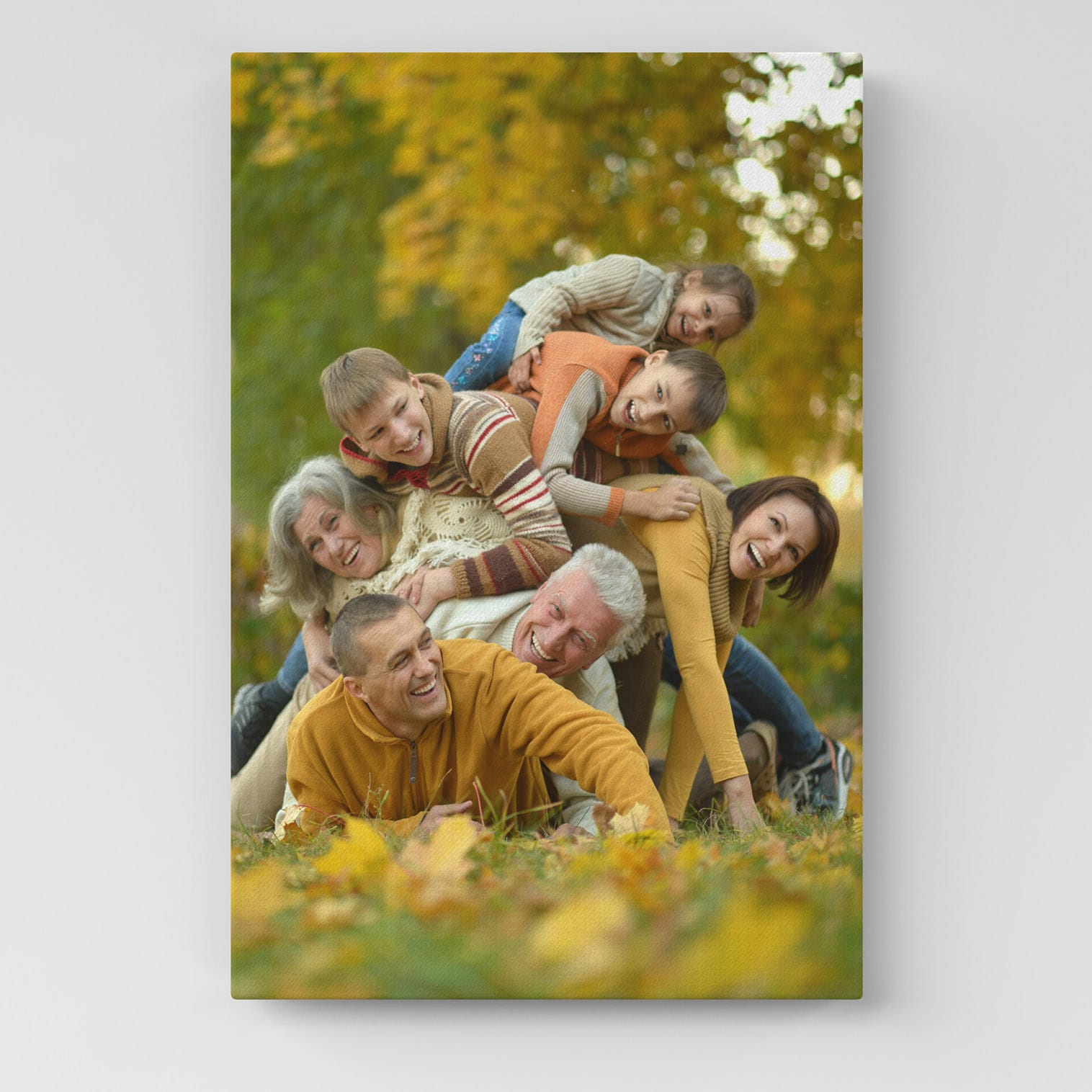 Quadro personalizzato su tela con fotografia di famiglia